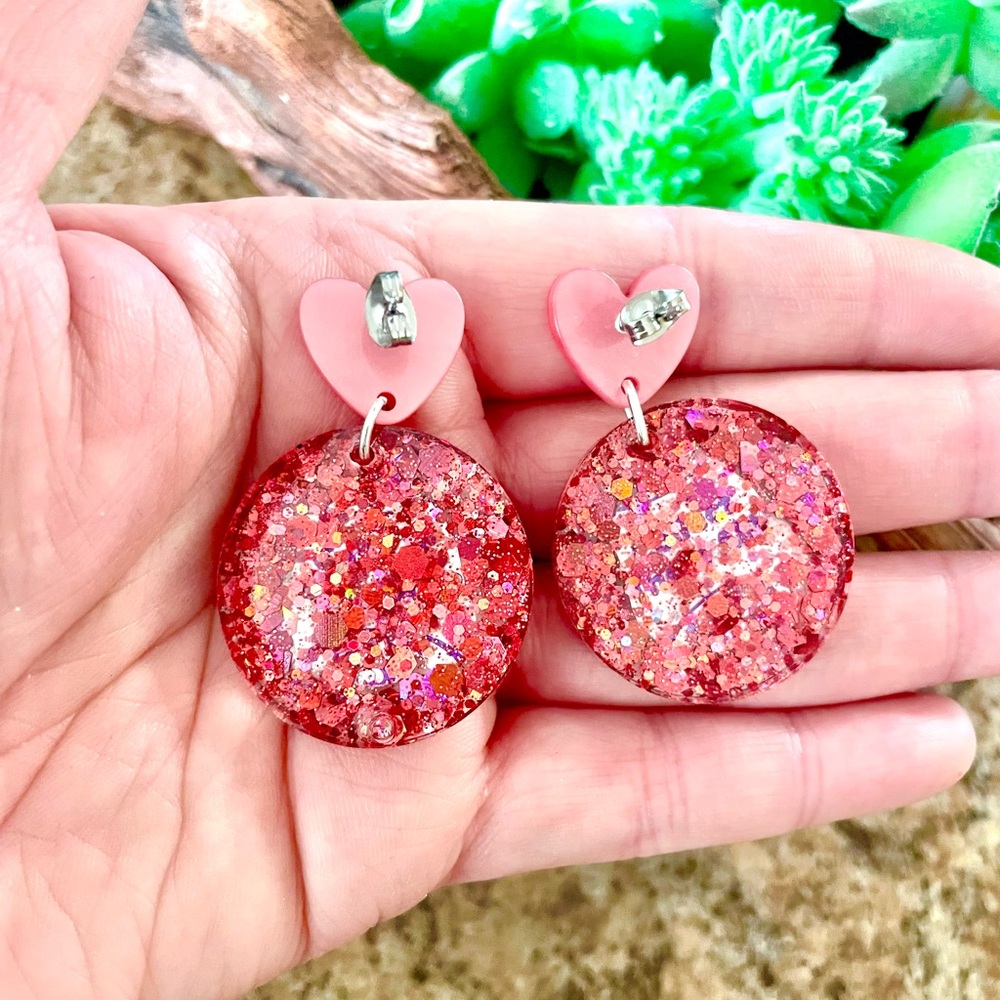 Dog Acrylic Earrings - Picture 4 of 4